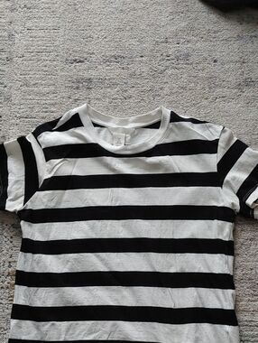 2 For 20! H&M Black and White Striped Tee